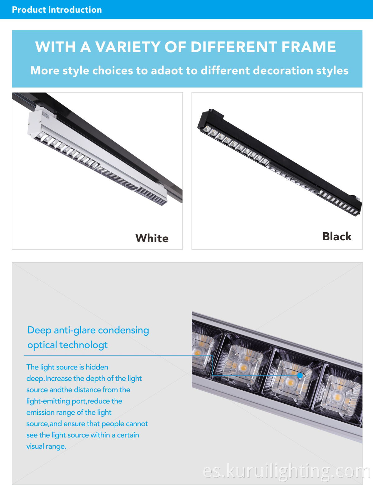 100W 2 cables 3 cables Shop Focus Lamp Lamps Retail Spot Lighting Accesors Spotlight Luz de vía LED minorista Luz